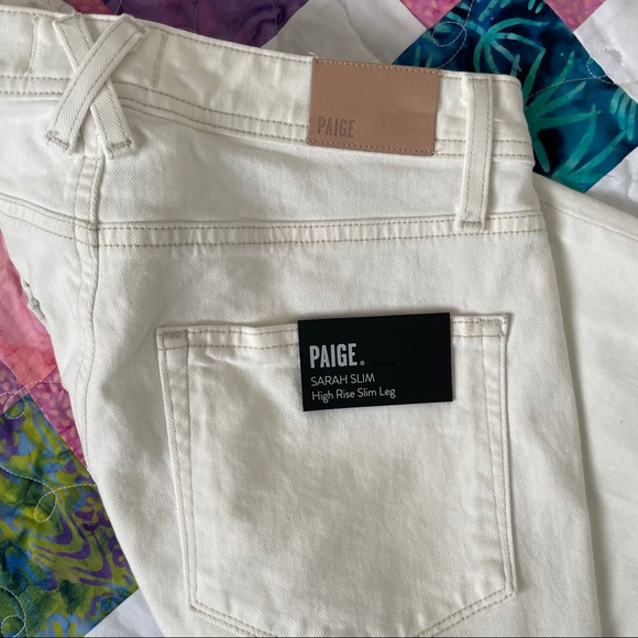 PAIGE Sarah Slim High Rise Slim Leg Jeans - Picture 7 of 7